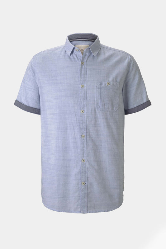 Tom Tailor - Striped Effect Short Sleeved Shirt