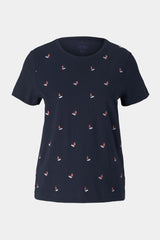 Tom Tailor - Embroidered T-Shirt, Organic Cotton
