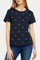 Tom Tailor - Embroidered T-Shirt, Organic Cotton