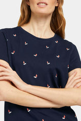 Tom Tailor - Embroidered T-Shirt, Organic Cotton