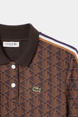 Lacoste - Women's Slim Fit Monogram Jacquard Polo Dress