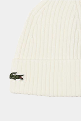 Lacoste - Rib Knit Brushed Wool Beanie