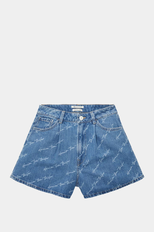 Tom Tailor - Denim Shorts With A Logo Print