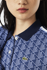 Lacoste - Women's Slim Fit Monogram Jacquard Polo Shirt