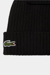 Lacoste - Rib Knit Brushed Wool Beanie