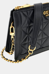 Guess - Black Abey Multi Compartment Crossbody Bag