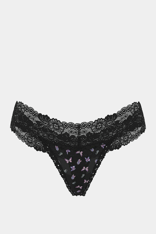 Victoria's Secret - Wink Lace-Trim Thong Panty
