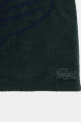 Lacoste - Wool Jacquard Crocodile Beanie