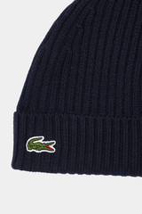 Lacoste - Rib Knit Brushed Wool Beanie