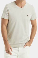 Nautica - Heather V-Neck Deck T-Shirt