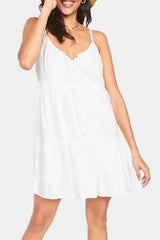 Old Navy - Tiered Clip-Dot Mini Cami Swing Dress