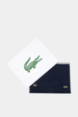 Lacoste - Unisex Wool Scarf and Beanie Gift Set