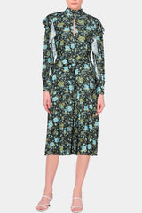 Golden Goose - Floral Long Sleeve Shift Dress