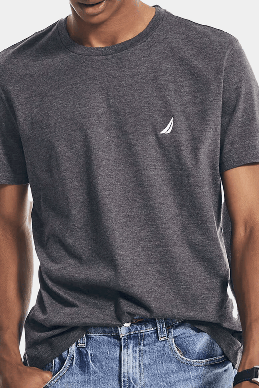 Nautica - Heather Crewneck Deck T-Shirt