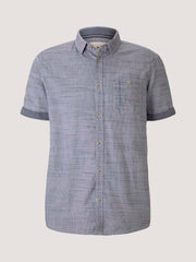 Tom Tailor - Striped Effect Short Sleeved Shirt