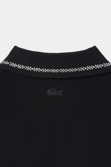Lacoste - Slim Fit Diamante Crocodile Polo Collar Dress - Women