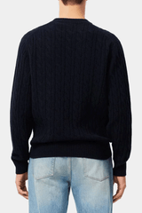 Lacoste - Men's Carded Wool Cable Knit Crew Neck Sweater