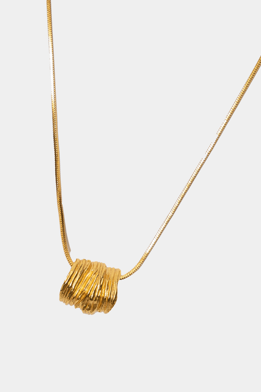 Dikochi - Steel with Special Gold Finish Necklace