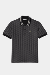 Lacoste - Classic Fit Monogram Jacquard Polo Shirt
