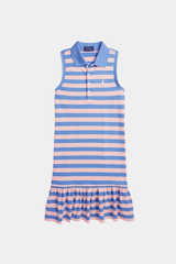Ralph Lauren - Striped Stretch Mesh Polo Dress