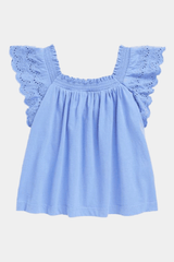 Ralph Lauren - Eyelet-Embroidered Cotton Jersey Top