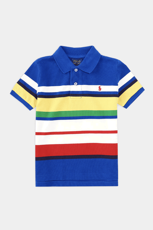 Ralph Lauren - Short Sleeve Multi Striped Mesh Polo Shirt