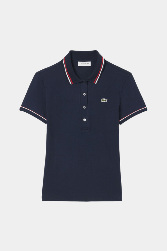 Lacoste - L.12.d Slim Fit Trim Detail Polo Shirt - Women