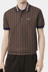Lacoste - Classic Fit Monogram Jacquard Polo Shirt