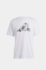 Adidas - Logo Print Crew Neck T-shirt with Short Sleeves