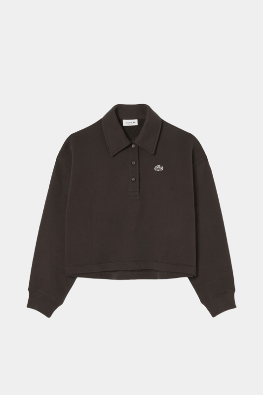 Lacoste - Women's Overside Fleece Polo Collar Sweatshirt
