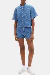 Tom Tailor - Denim Shorts With A Logo Print