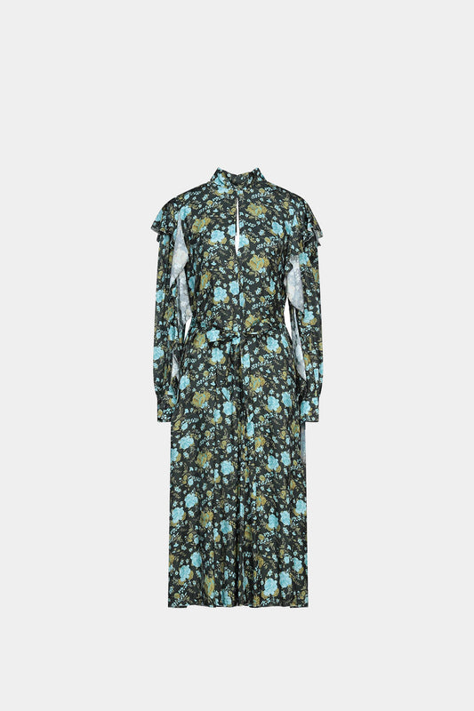 Golden Goose - Floral Long Sleeve Shift Dress