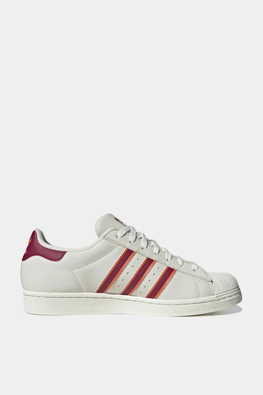 Adidas - Superstar White Legacy Burgundy Mens