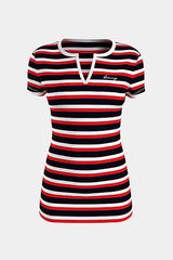 Tommy Hilfiger - Striped Henley T-Shirt