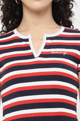 Tommy Hilfiger - Striped Henley T-Shirt