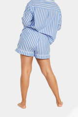 High-Waisted Printed Pajama Shorts for Women - 4-inch inseam
