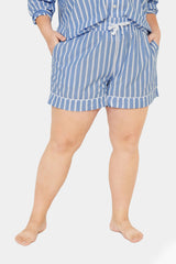 High-Waisted Printed Pajama Shorts for Women - 4-inch inseam