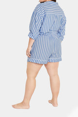 High-Waisted Printed Pajama Shorts for Women - 4-inch inseam