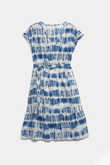 Gap - V-Neck Gauze Belted Tie-Die Dress