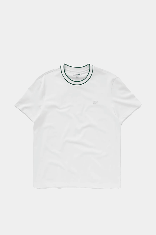 Lacoste - Color Tipping Line Match Pique Stretch T-Shirt