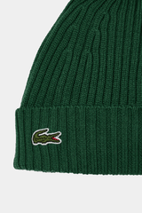 Lacoste - Rib Knit Brushed Wool Beanie