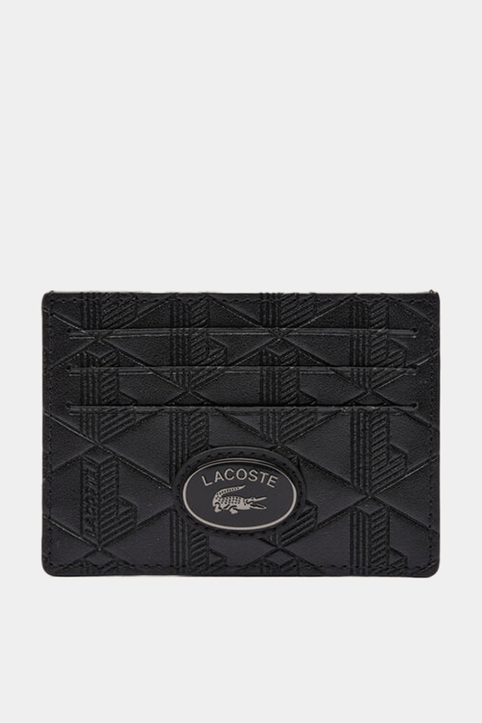 Lacoste - Monogrammed Leather Card Holder