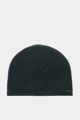 Lacoste - Wool Jacquard Crocodile Beanie