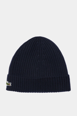 Lacoste - Rib Knit Brushed Wool Beanie
