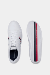 Lacoste - Europa Tricolore Leather And Synthetic Trainers