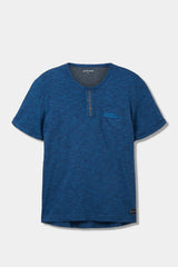 Tom Tailor - Striped Henley Tshirt