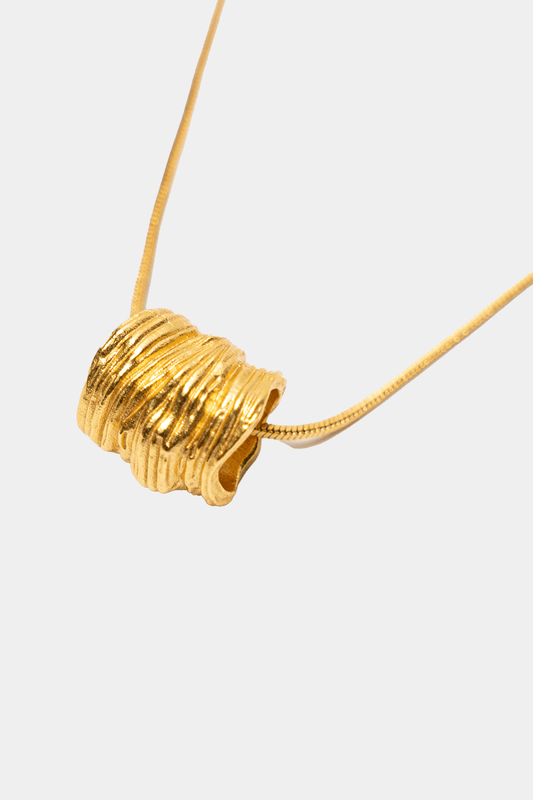 Dikochi - Steel with Special Gold Finish Necklace
