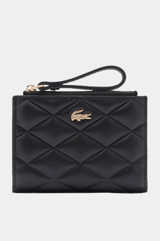 Lacoste - Small Crocodile Leather Coin Purse Wallet