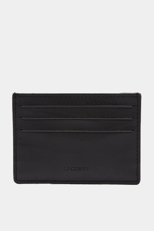 Lacoste - Monogrammed Leather Card Holder