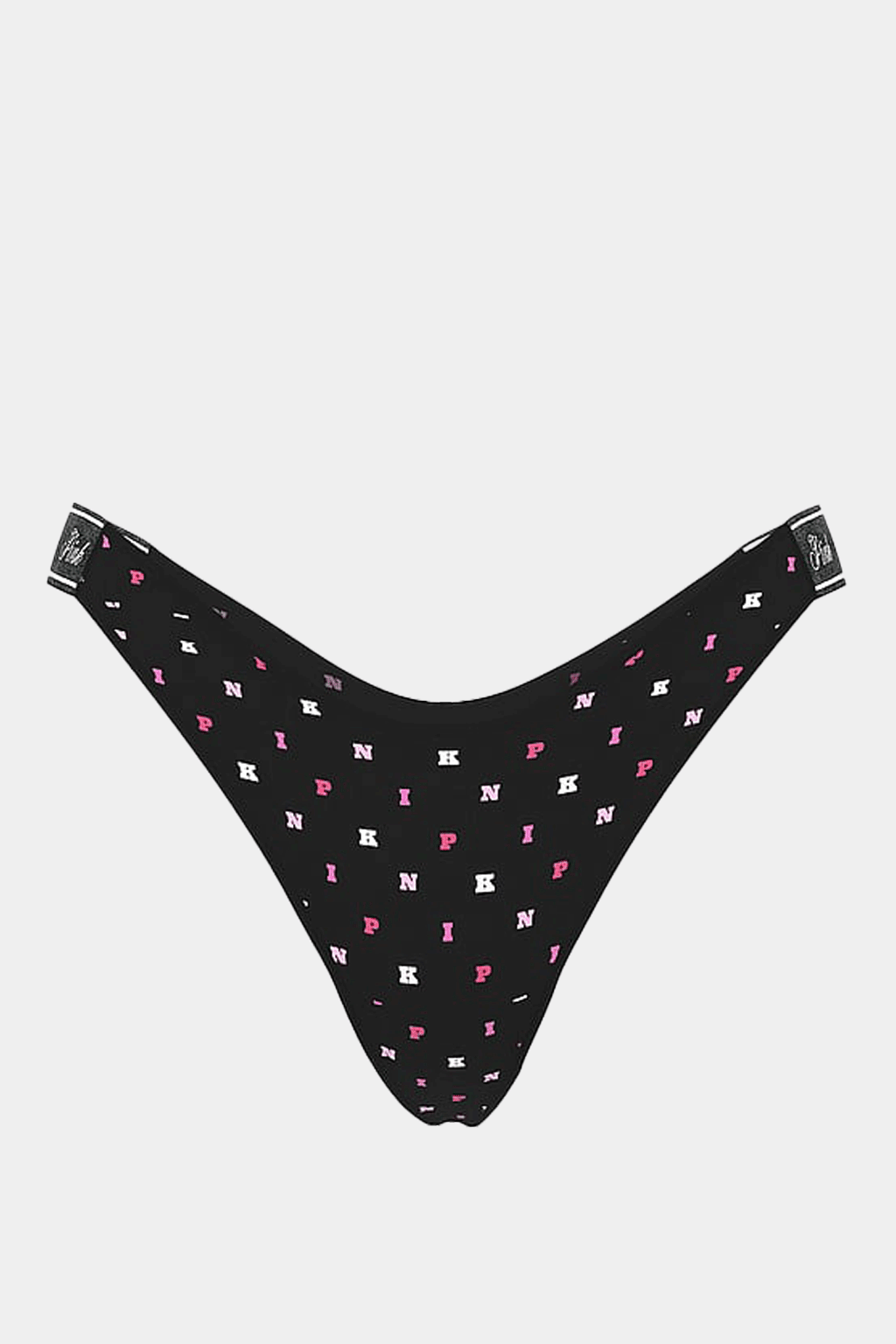 Victoria's Secret - Pink Logo Cotton Shine High-Leg Thong Panty